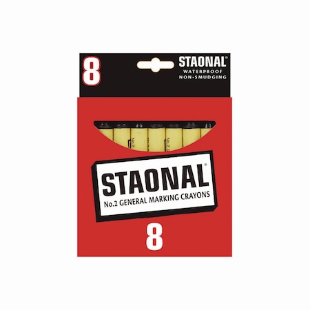 Crayola Staonal Marking Crayons, Black, PK8 5200023051